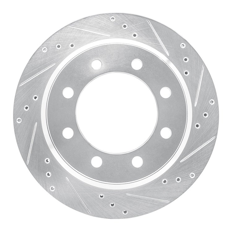 631-54208R Drilled/Slotted Brake Rotor [Silver], Fits Select Ford/Lincoln/Mercury/Mazda, Position: Rear Right