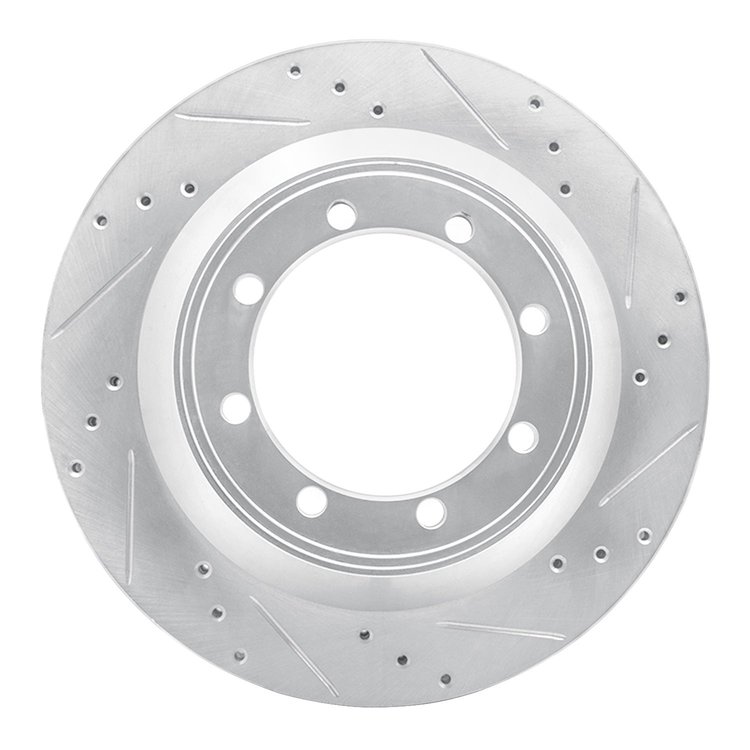 631-54212R Drilled/Slotted Brake Rotor [Silver], Fits Select Ford/Lincoln/Mercury/Mazda, Position: Rear Right,Rr Right