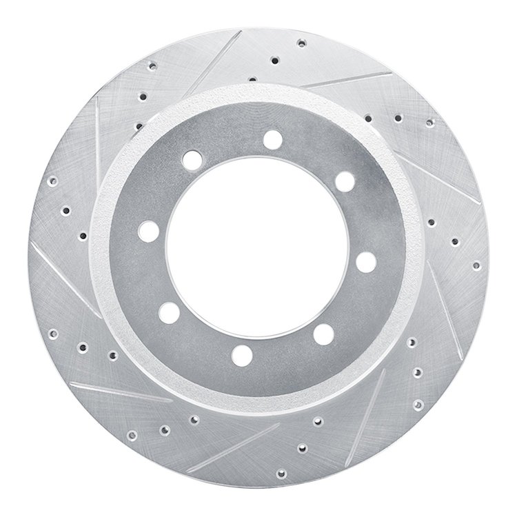 631-54225L Drilled/Slotted Brake Rotor [Silver], Fits Select Ford/Lincoln/Mercury/Mazda, Position: Rr Left,Rear Left