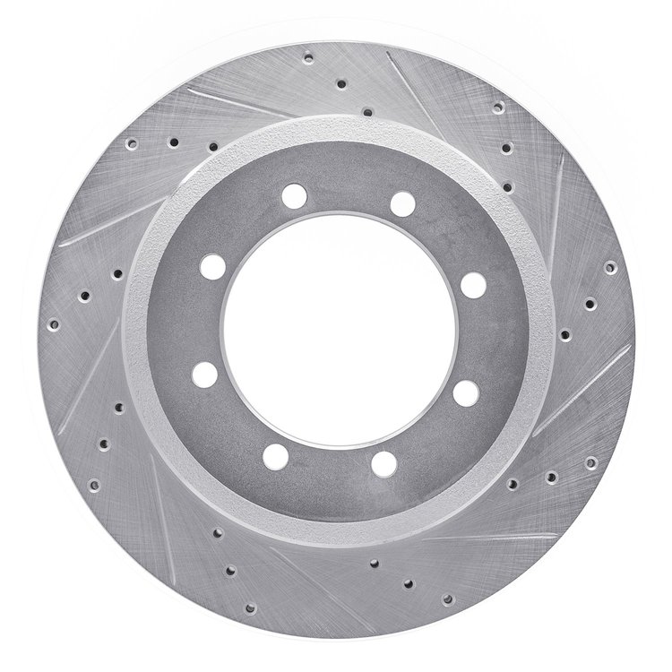 631-54225R Drilled/Slotted Brake Rotor [Silver], Fits Select Ford/Lincoln/Mercury/Mazda, Position: Rear Right,Rr Right