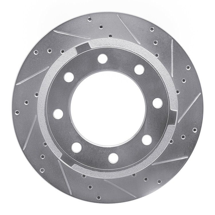 631-54227R Drilled/Slotted Brake Rotor [Silver], Fits Select Ford/Lincoln/Mercury/Mazda, Position: Rear Right