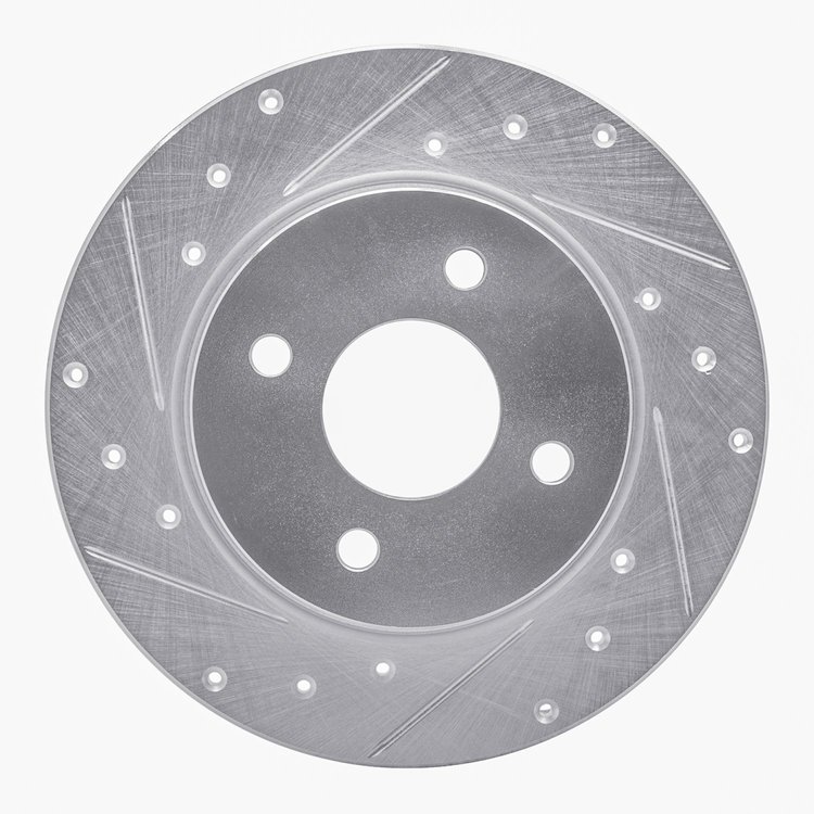 631-54269L Drilled/Slotted Brake Rotor [Silver], Fits Select Ford/Lincoln/Mercury/Mazda, Position: Rear Left