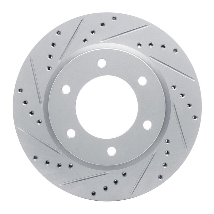 631-54275L Drilled/Slotted Brake Rotor [Silver], Fits Select Ford/Lincoln/Mercury/Mazda, Position: Front Left