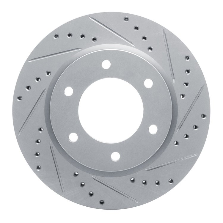 631-54275R Drilled/Slotted Brake Rotor [Silver], Fits Select Ford/Lincoln/Mercury/Mazda, Position: Front Right