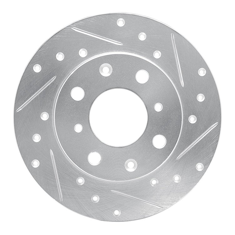 631-59008R Drilled/Slotted Brake Rotor [Silver], 1979-1983 Acura/Honda, Position: Front Right
