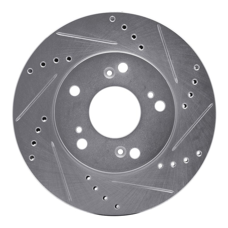 631-59036R Drilled/Slotted Brake Rotor [Silver], 2012-2015 Acura/Honda, Position: Front Right