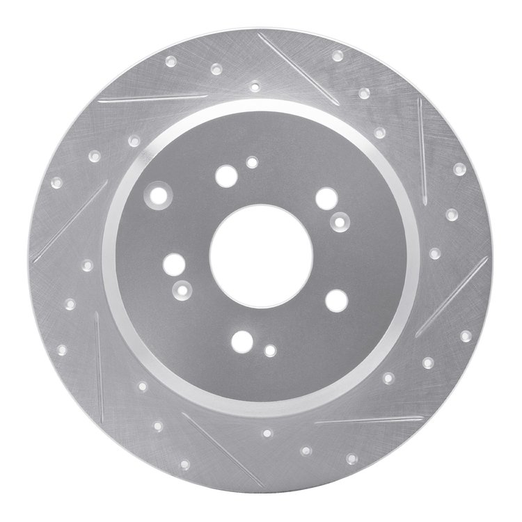 631-59054R Drilled/Slotted Brake Rotor [Silver], 2007-2017 Acura/Honda, Position: Rear Right
