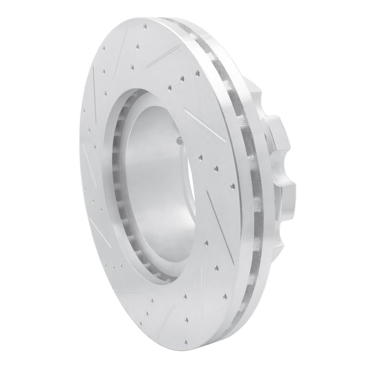 631-60007R Drilled/Slotted Brake Rotor [Silver], 2005-2017 Multiple Makes/Models, Position: Fr & Rr Right