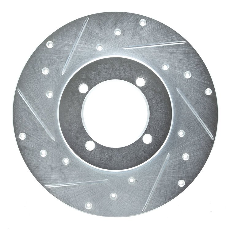 631-67004L Drilled/Slotted Brake Rotor [Silver], 1974-1978 Infiniti/Nissan, Position: Front Left