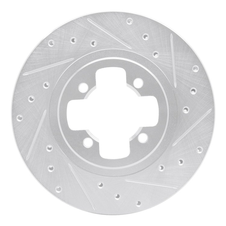 631-67008R Drilled/Slotted Brake Rotor [Silver], 1981-1988 Infiniti/Nissan, Position: Front Right