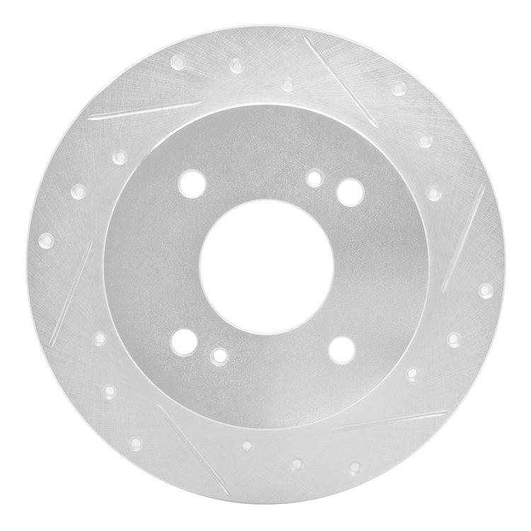 631-67010R Drilled/Slotted Brake Rotor [Silver], 1979-1981 Infiniti/Nissan, Position: Rear Right