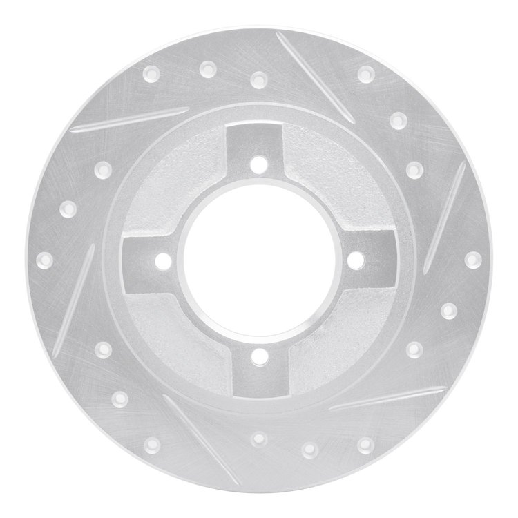 631-67013R Drilled/Slotted Brake Rotor [Silver], 1982-1986 Infiniti/Nissan, Position: Front Right