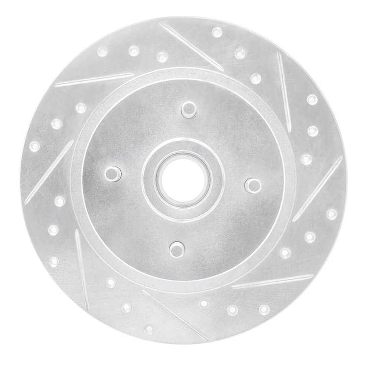 631-67019R Drilled/Slotted Brake Rotor [Silver], 1984-1987 Infiniti/Nissan, Position: Rear Right