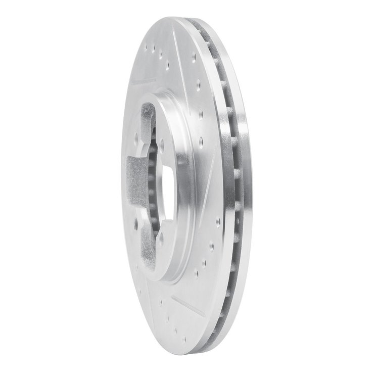 631-67023R Drilled/Slotted Brake Rotor [Silver], 1984-1985 Infiniti/Nissan, Position: Front Right