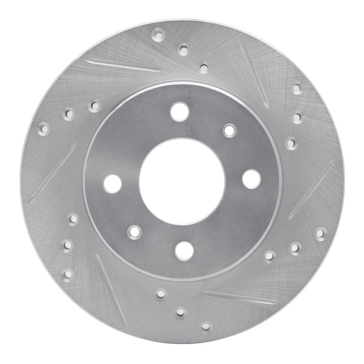 631-67024R Drilled/Slotted Brake Rotor [Silver], 1986-2017 Infiniti/Nissan, Position: Front Right