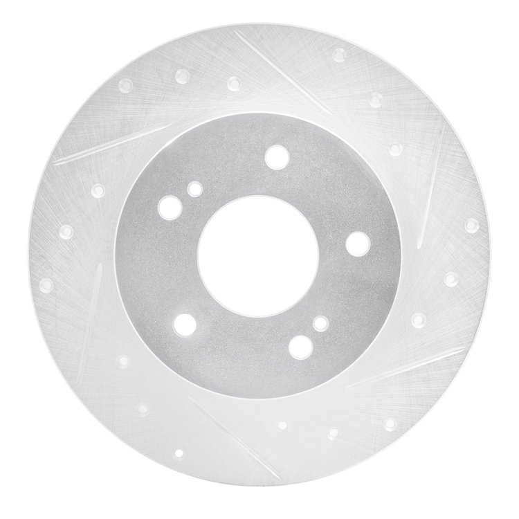 631-67043R Drilled/Slotted Brake Rotor [Silver], 1994-2004 Infiniti/Nissan, Position: Rear Right