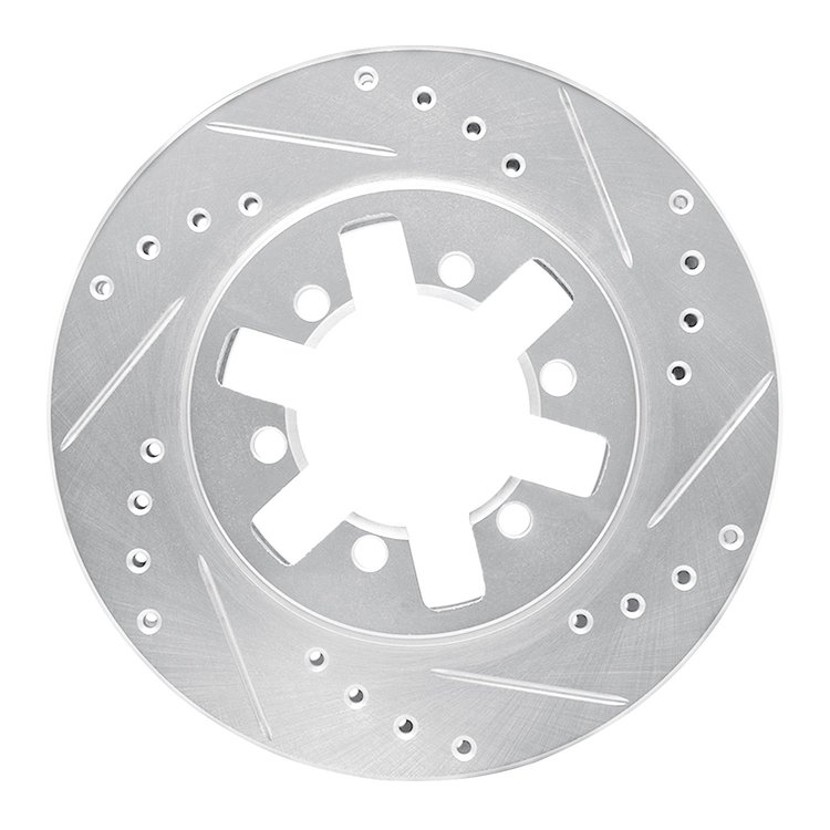 631-67079R Drilled/Slotted Brake Rotor [Silver], 1985-2012 Infiniti/Nissan, Position: Front Right