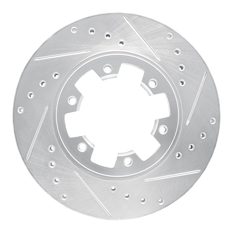 631-67080R Drilled/Slotted Brake Rotor [Silver], 1985-2002 Infiniti/Nissan, Position: Front Right
