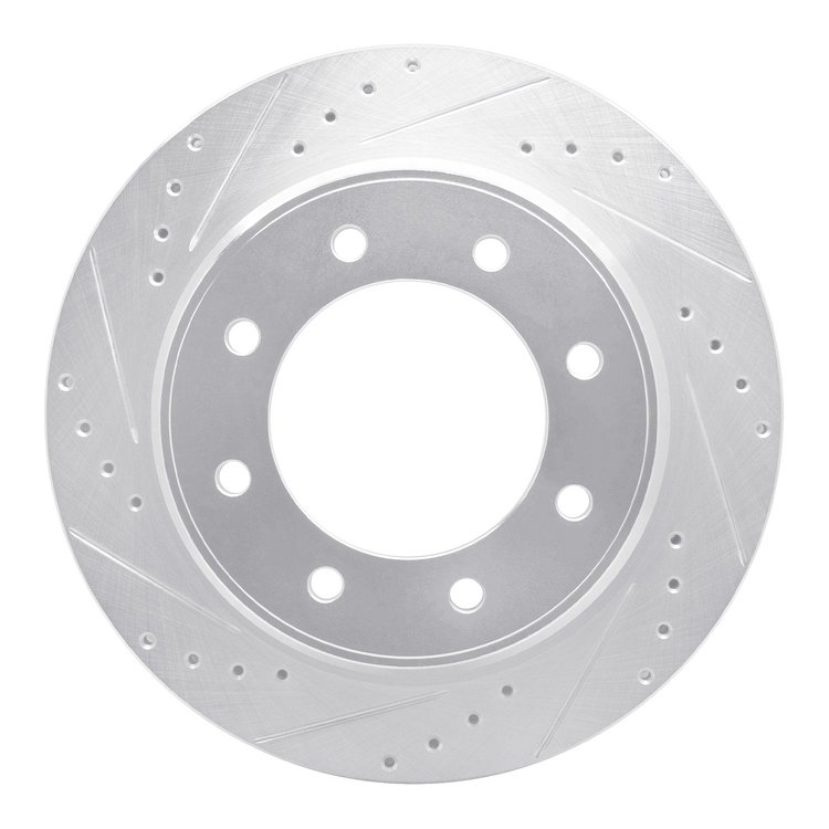 631-67101L Drilled/Slotted Brake Rotor [Silver], 2012-2021 Infiniti/Nissan, Position: Rear Left,Rr Left
