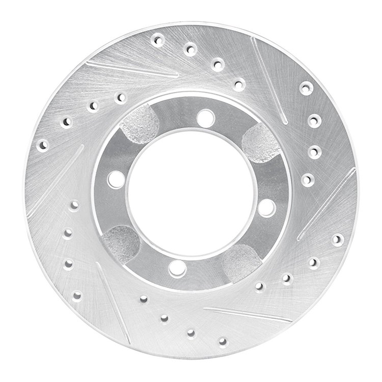 631-72013R Drilled/Slotted Brake Rotor [Silver], 1991-1992 Multiple Makes/Models, Position: Front Right