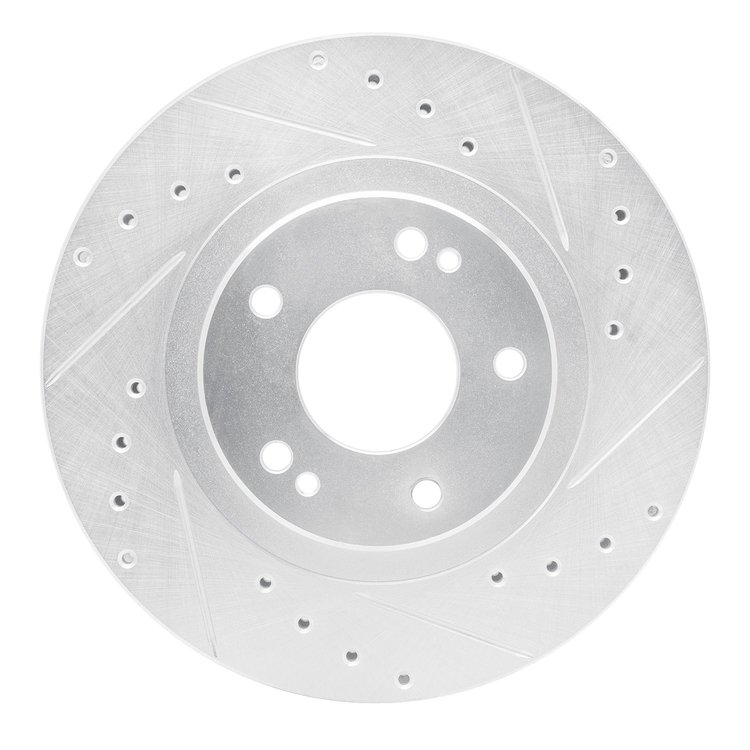 631-72014R Drilled/Slotted Brake Rotor [Silver], 1991-1993 Multiple Makes/Models, Position: Front Right