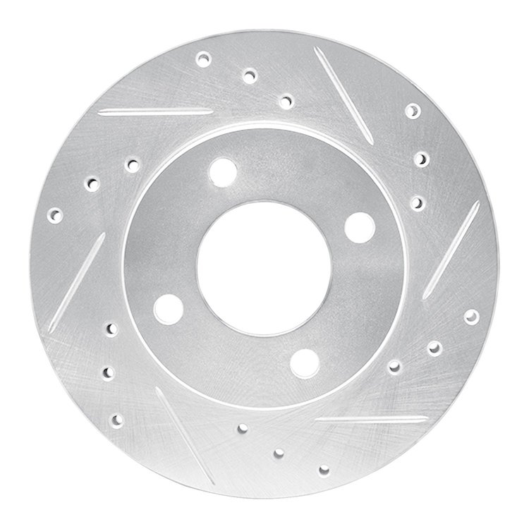 631-72024R Drilled/Slotted Brake Rotor [Silver], 1992-2000 Multiple Makes/Models, Position: Front Right