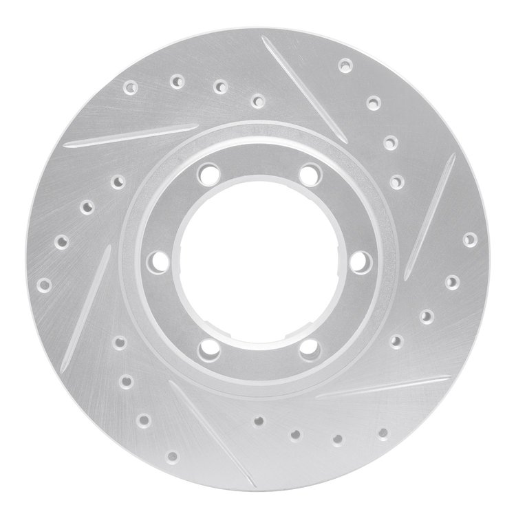 631-73051R Drilled/Slotted Brake Rotor [Silver], 2007-2011 Audi/Volkswagen, Position: Rear Right