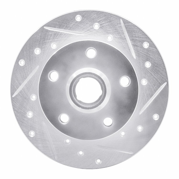 631-74010R Drilled/Slotted Brake Rotor [Silver], 1992-1998 Audi/Volkswagen, Position: Rear Right