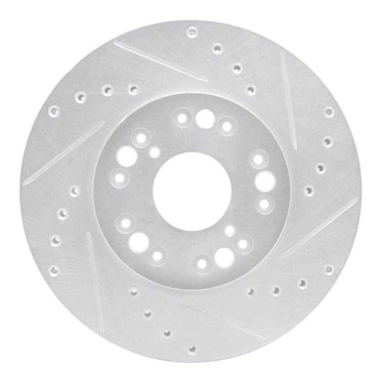 631-75002R Drilled/Slotted Brake Rotor [Silver], 1991-1992 Lexus/Toyota/Scion, Position: Front Right