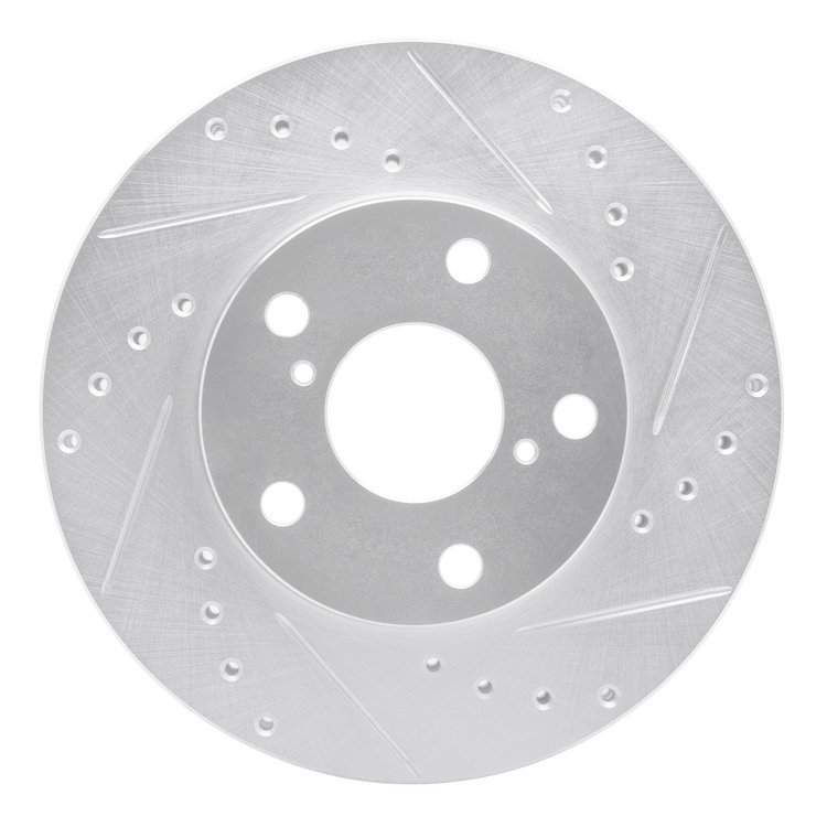 631-75003R Drilled/Slotted Brake Rotor [Silver], 1992-1998 Lexus/Toyota/Scion, Position: Front Right