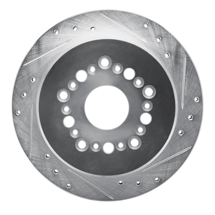 631-75004R Drilled/Slotted Brake Rotor [Silver], 1992-1998 Lexus/Toyota/Scion, Position: Rear Right