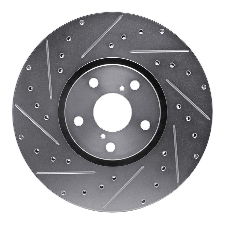 631-75011D Drilled/Slotted Brake Rotor [Silver], 2006-2020 Lexus/Toyota/Scion, Position: Right Front