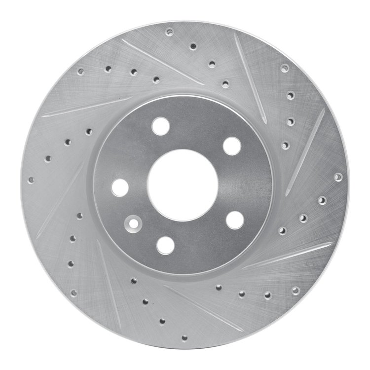 631-75016R Drilled/Slotted Brake Rotor [Silver], 2006-2015 Lexus/Toyota/Scion, Position: Rear Right