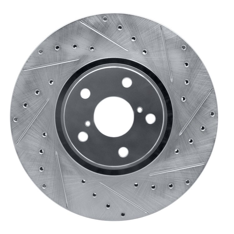 631-75024D Drilled/Slotted Brake Rotor [Silver], 2007-2011 Lexus/Toyota/Scion, Position: Right Front