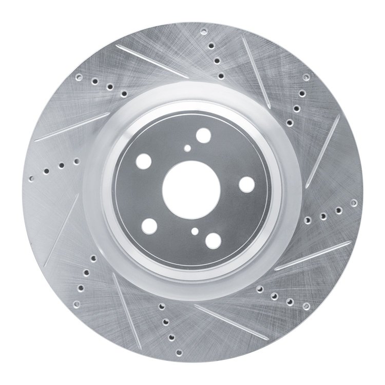 631-75031D Drilled/Slotted Brake Rotor [Silver], 2010-2017 Lexus/Toyota/Scion, Position: Right Front