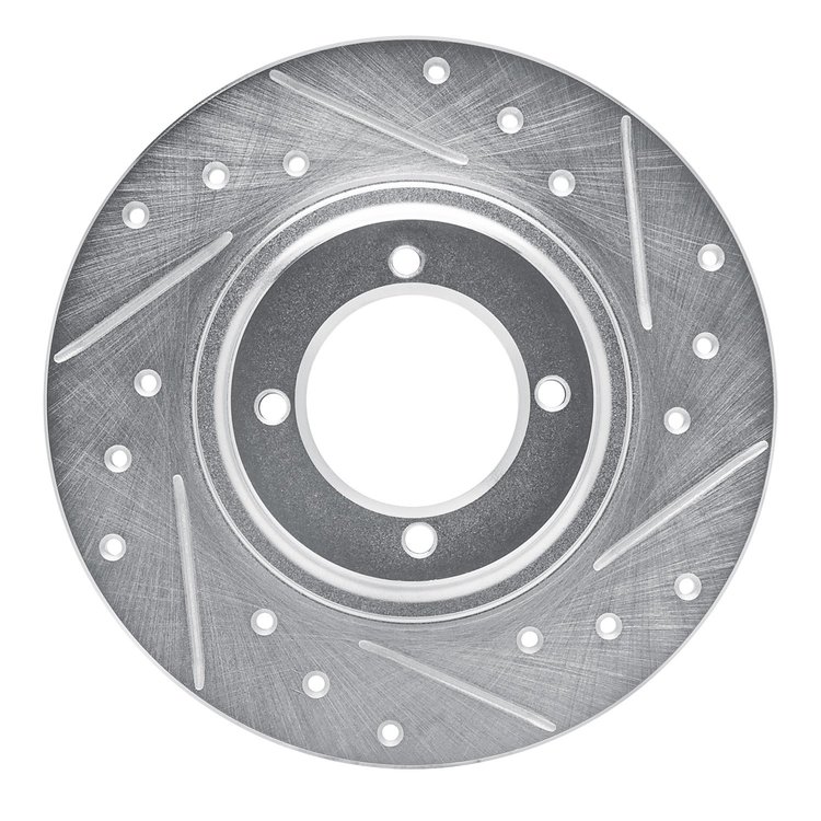 631-76004R Drilled/Slotted Brake Rotor [Silver], 1981-1984 Lexus/Toyota/Scion, Position: Front Right