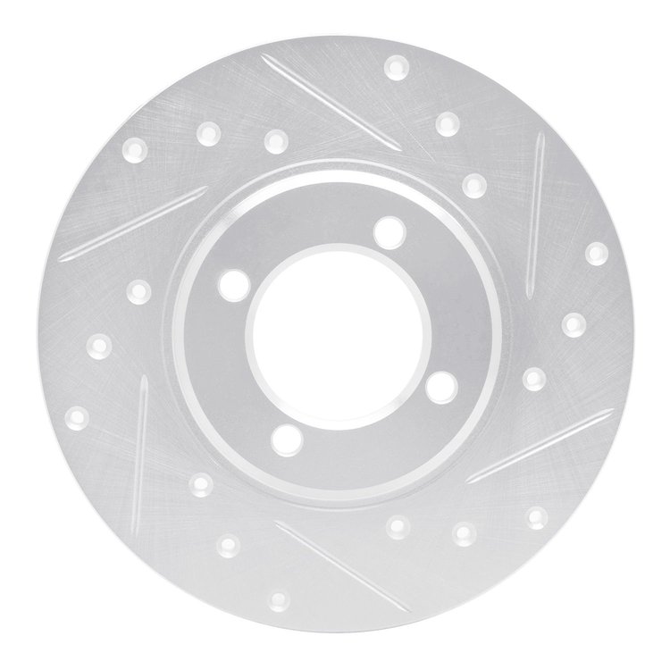 631-76005R Drilled/Slotted Brake Rotor [Silver], 1970-1979 Lexus/Toyota/Scion, Position: Front Right