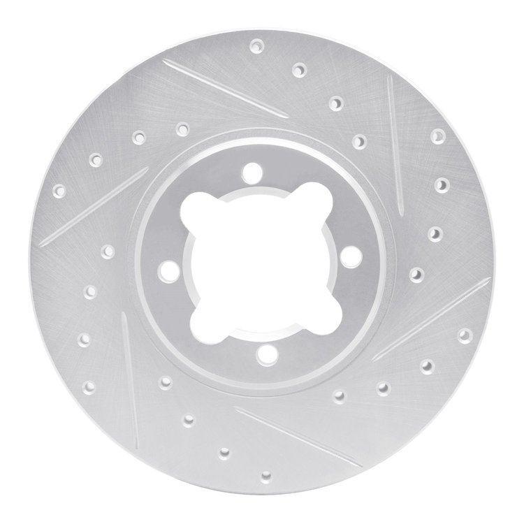 631-76013R Drilled/Slotted Brake Rotor [Silver], 1982-1985 Lexus/Toyota/Scion, Position: Front Right