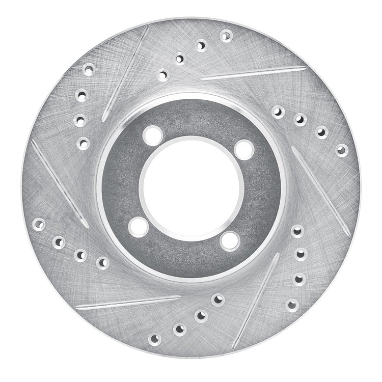 631-76020L Drilled/Slotted Brake Rotor [Silver], 1984-1987 Lexus/Toyota/Scion, Position: Front Left