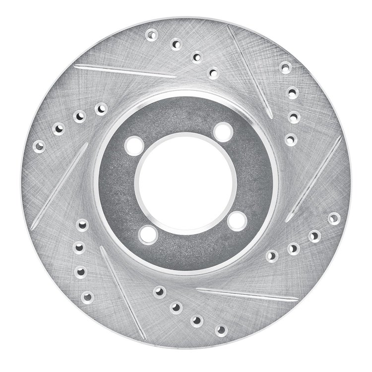 631-76020R Drilled/Slotted Brake Rotor [Silver], 1984-1987 Lexus/Toyota/Scion, Position: Front Right