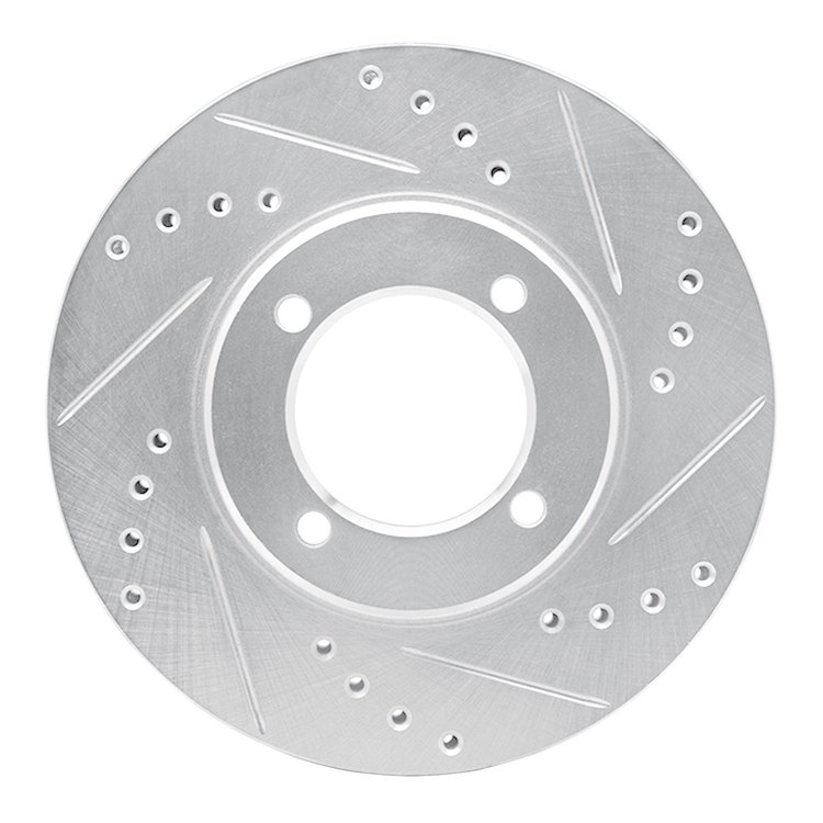 631-76024R Drilled/Slotted Brake Rotor [Silver], 1984-1987 Lexus/Toyota/Scion, Position: Front Right