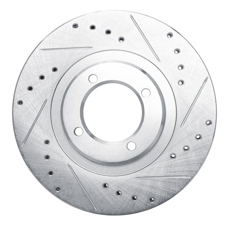 631-76030R Drilled/Slotted Brake Rotor [Silver], 1985-1988 Lexus/Toyota/Scion, Position: Front Right