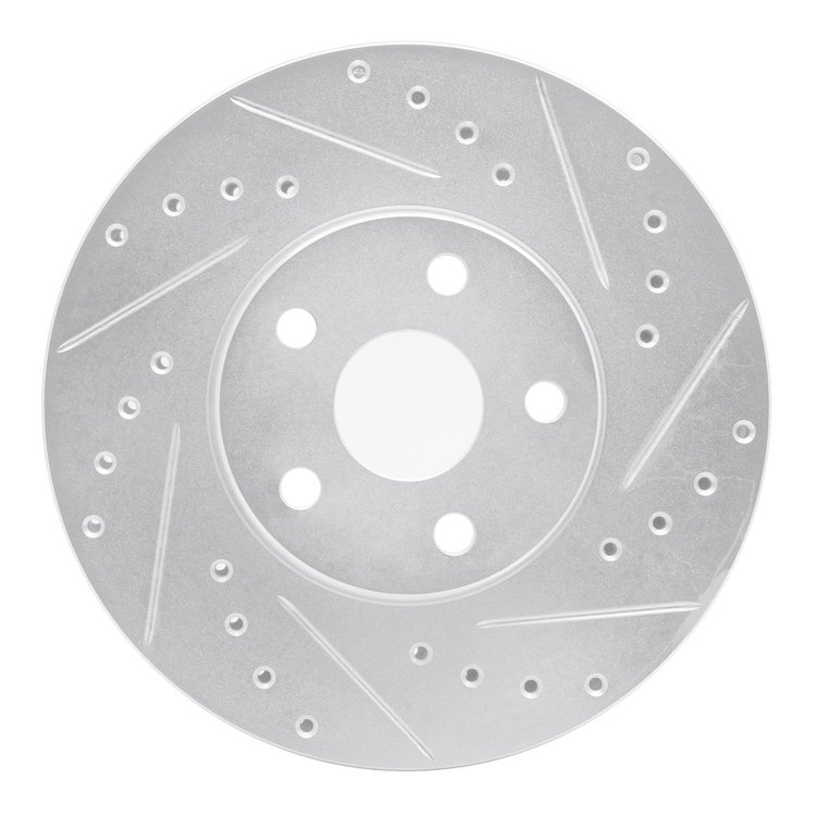 631-76042R Drilled/Slotted Brake Rotor [Silver], 1987-1991 Lexus/Toyota/Scion, Position: Front Right