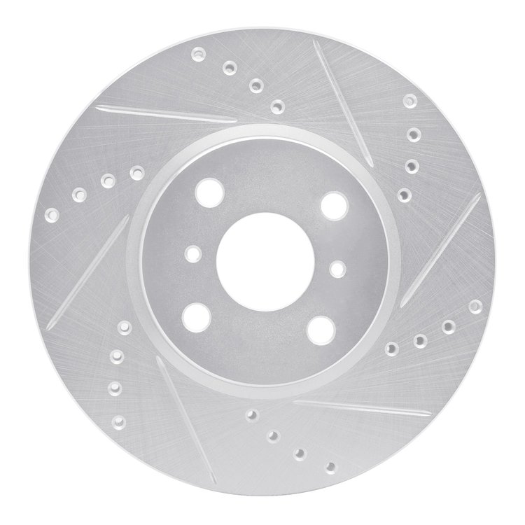 631-76088R Drilled/Slotted Brake Rotor [Silver], 2012-2018 Lexus/Toyota/Scion, Position: Front Right
