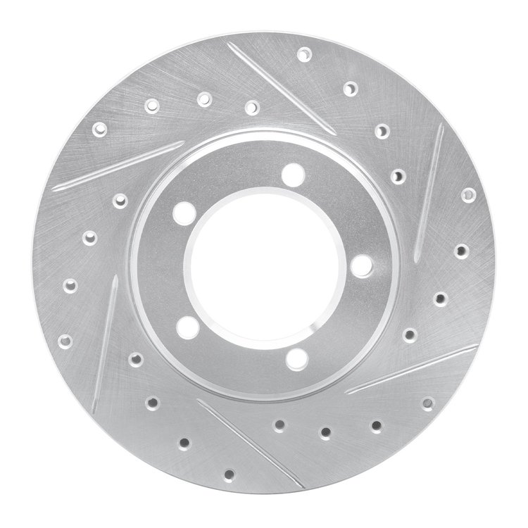 631-76094R Drilled/Slotted Brake Rotor [Silver], 1979-1983 Lexus/Toyota/Scion, Position: Front Right