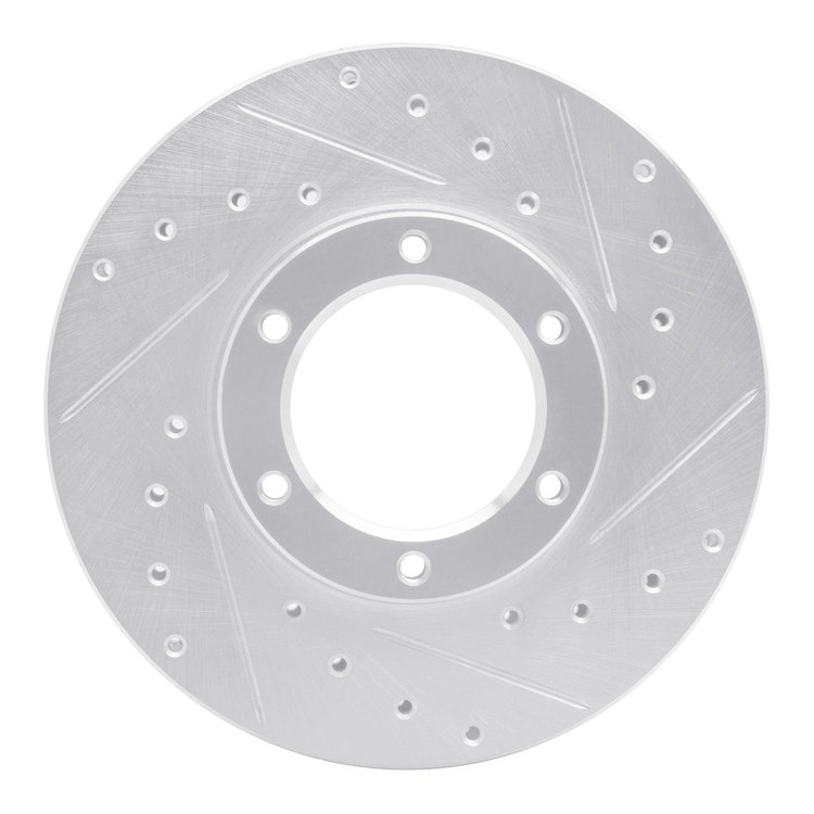 631-76105R Drilled/Slotted Brake Rotor [Silver], 1987-1988 Lexus/Toyota/Scion, Position: Front Right