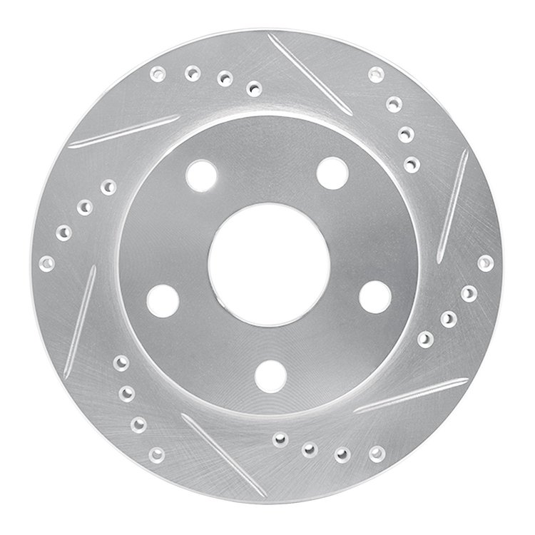 631-76108R Drilled/Slotted Brake Rotor [Silver], 1991-1994 Lexus/Toyota/Scion, Position: Front Right