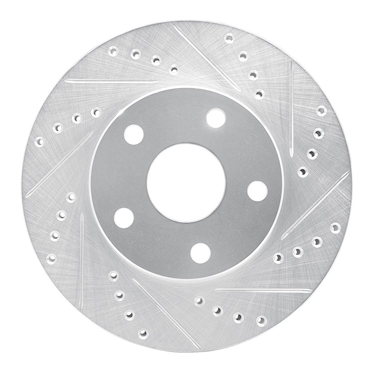 631-76109R Drilled/Slotted Brake Rotor [Silver], 1991-1997 Lexus/Toyota/Scion, Position: Front Right