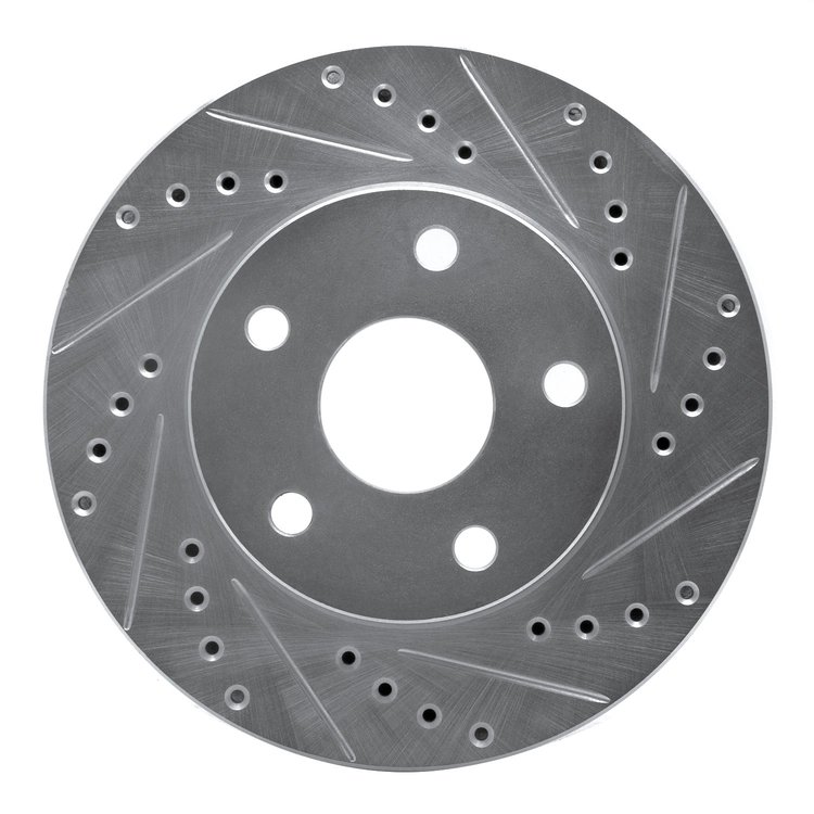 631-76111R Drilled/Slotted Brake Rotor [Silver], 1991-1996 Lexus/Toyota/Scion, Position: Front Right