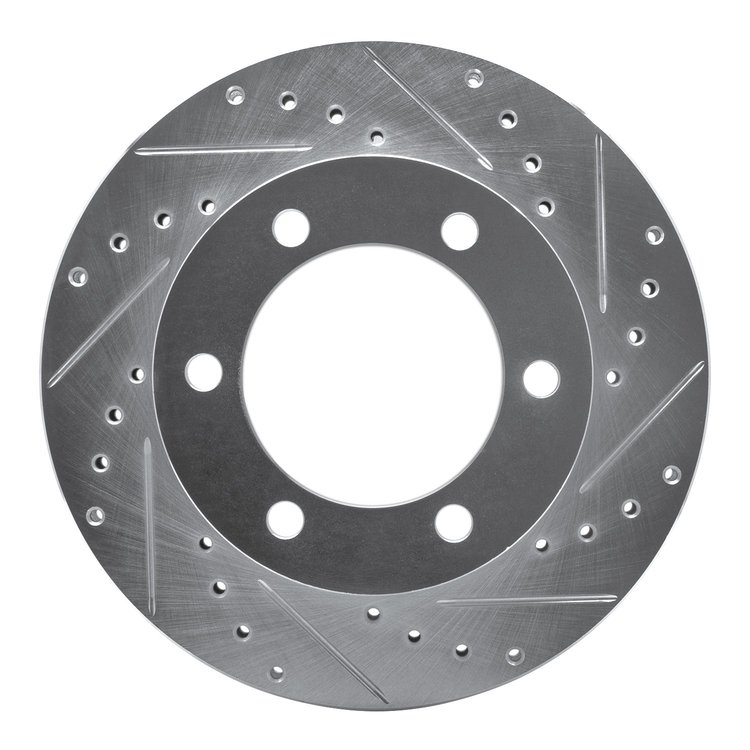 631-76121R Drilled/Slotted Brake Rotor [Silver], 1995-2004 Lexus/Toyota/Scion, Position: Front Right